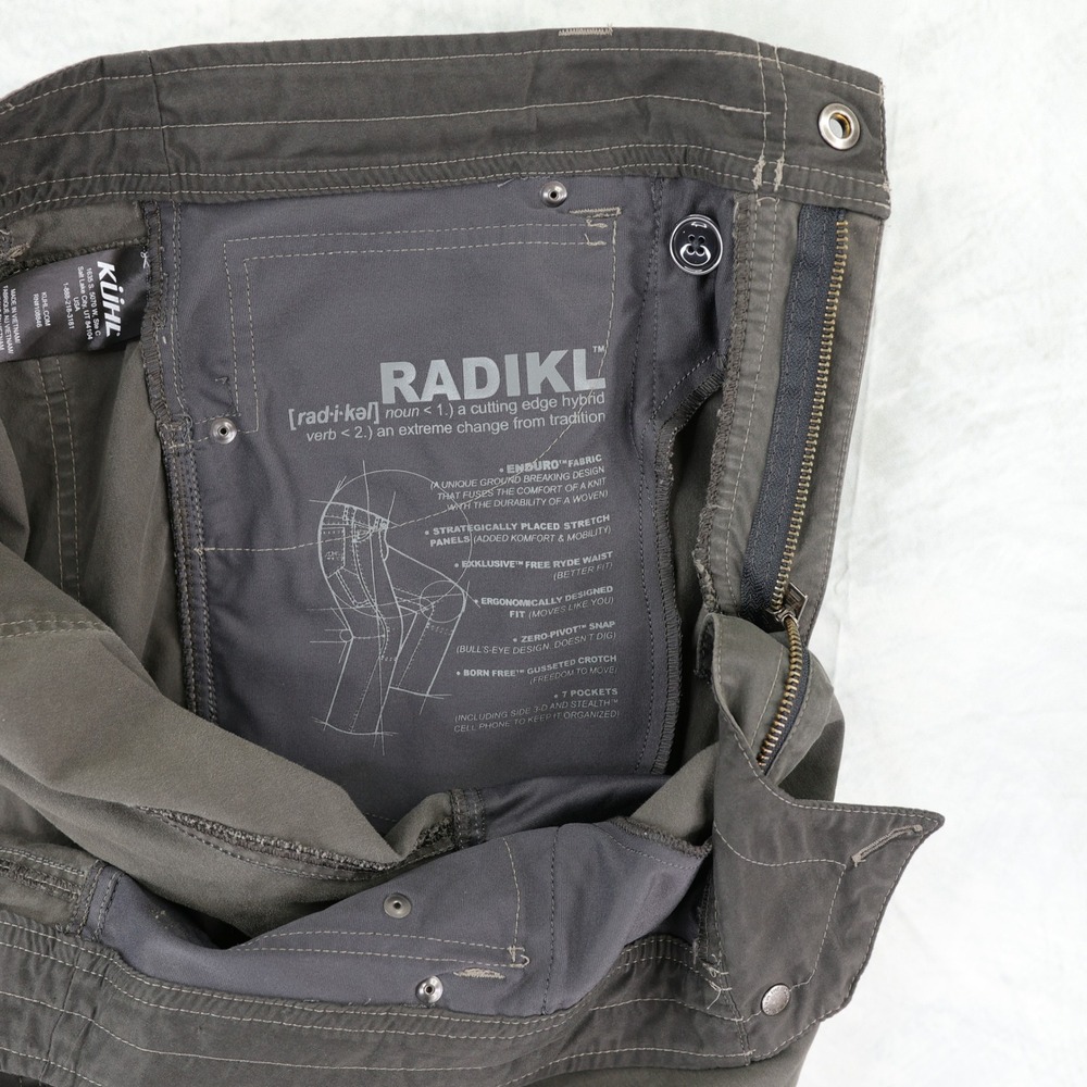 KUHL Radikl Pants Mens 38x31 Green Tactical Hiking Hybrid Stretch Outdoor - Picture 8 of 15
